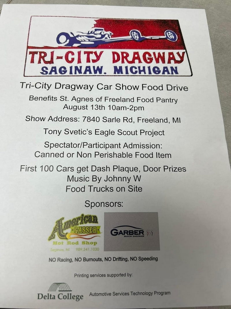 Tri-City Dragway - Ed Quick - Jake Bril - John Pitts 2023 Car Show (newer photo)